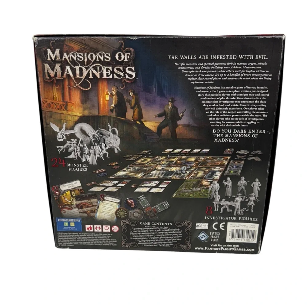 Mansions of Madness Board Game 1st Edition Arkham Horror Rare New Open Box